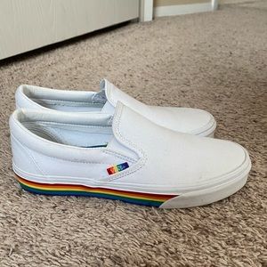 Rainbow Vans Slip-On’s
